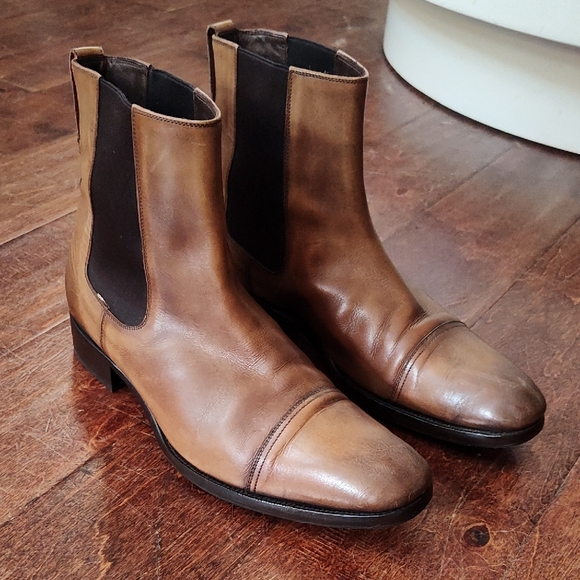 Tom Ford Other - Tom Ford Brown and Black Leather Chelsea Boots